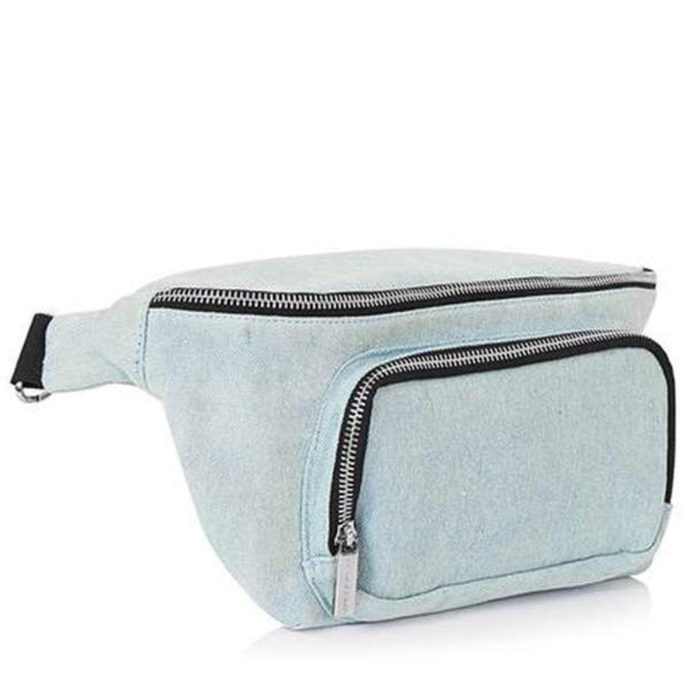 Light wash denim fanny pack - Picture 4 of 5